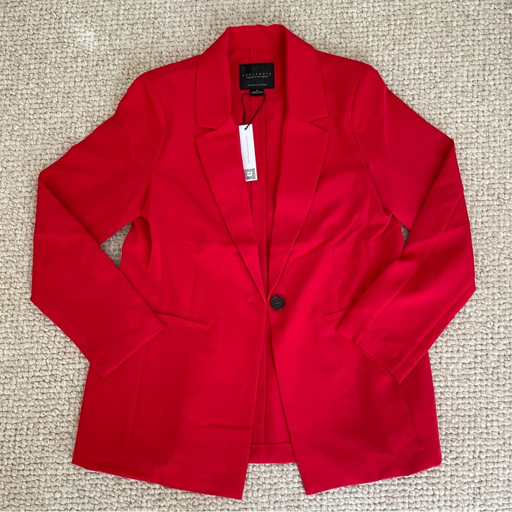 NWT Red Oversized Blazer, Santuary sz M